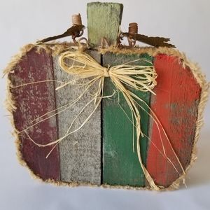 Primitive wooden pumpkin / fall decor / rustic fall decor